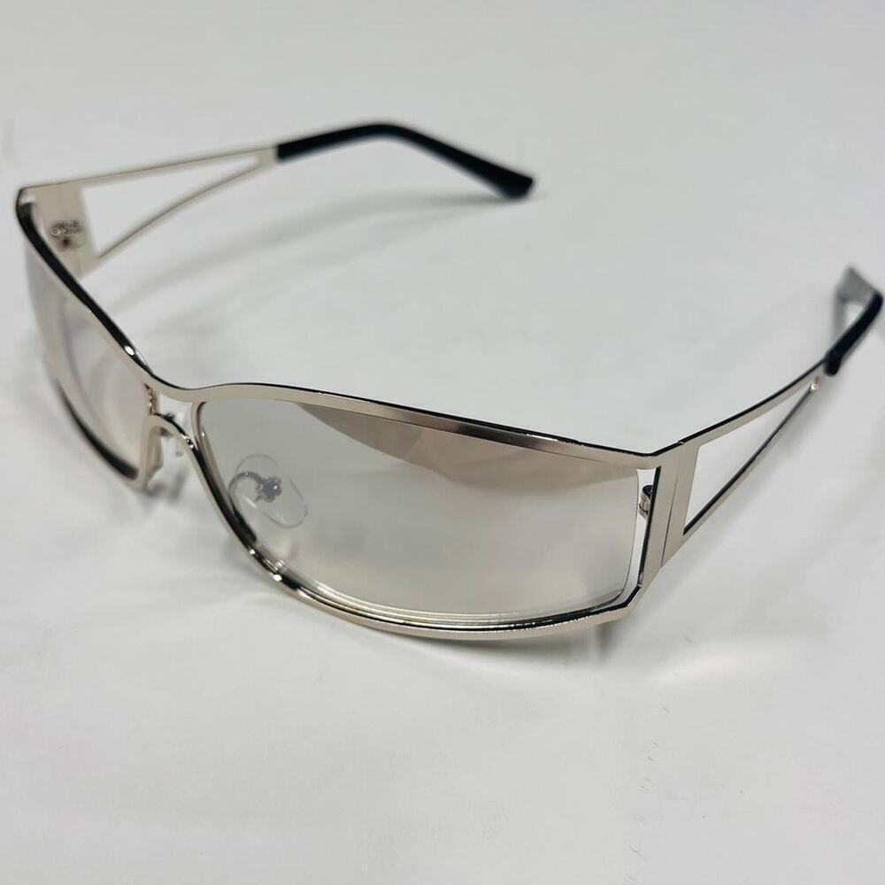 Vintage 2k 90s 2000s classy chrome trim sunglasses
